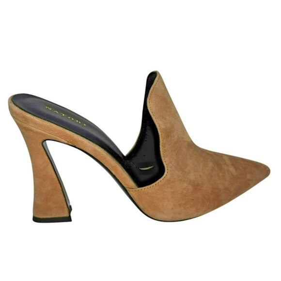 Natori Minh Doe Suede Pointed Toe Mules Size 8.5 – New in Box - Picture 1 of 10